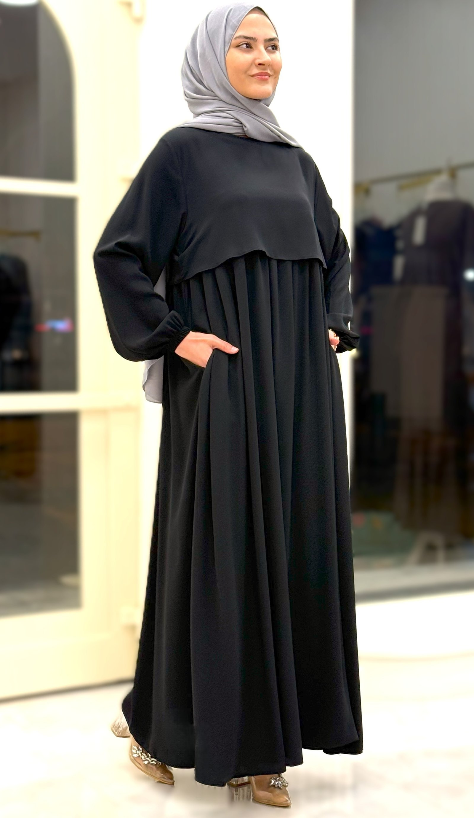 CEREN ELBİSE SİYAH