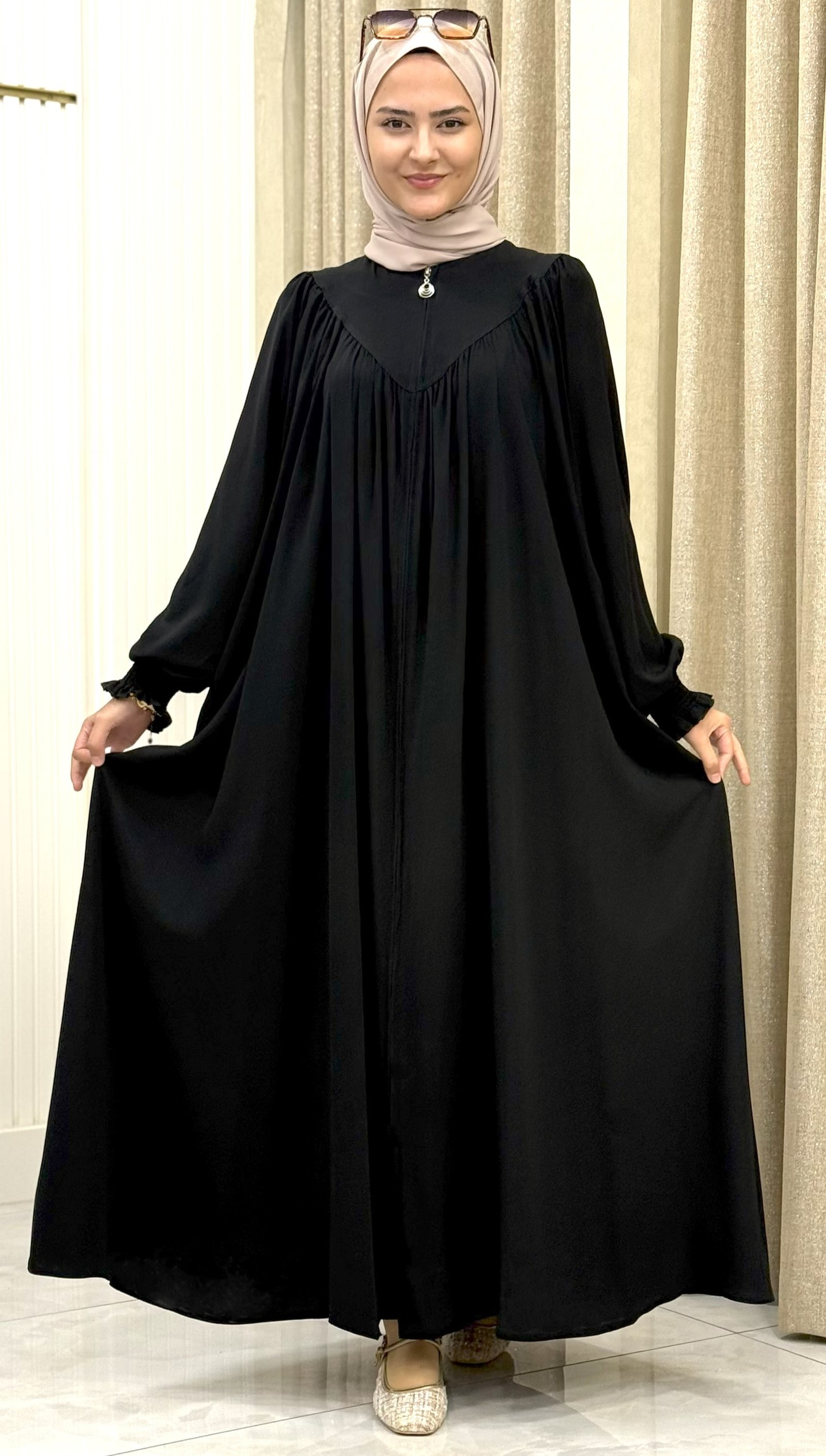 ROBALI MEDİNE İPEĞİ  SİYAH