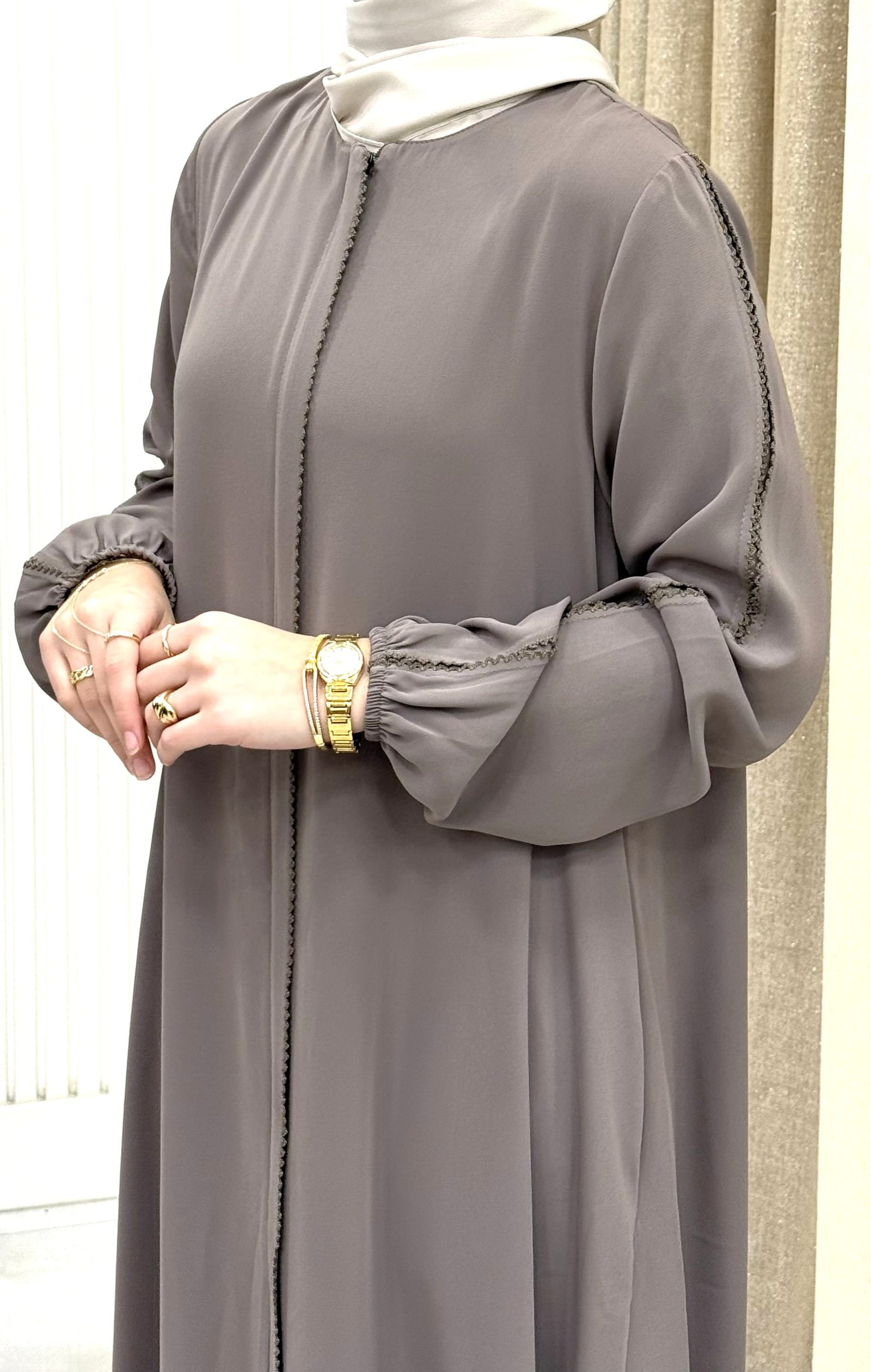 OYALI LİNA FERACE TAŞ RENGİ